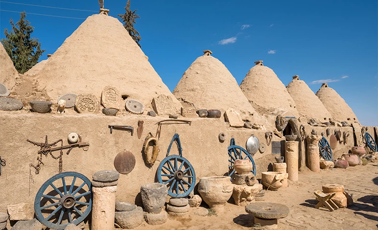 Beehive structures&nbsp;in Harran, Turkey. This modern historical village is the site of a major city in ancient Upper Mesopotamia.