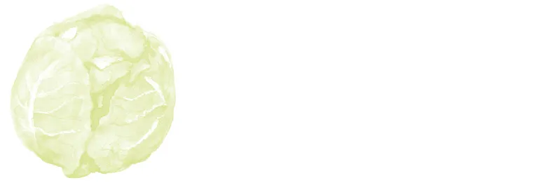 Illustration of cabbage head