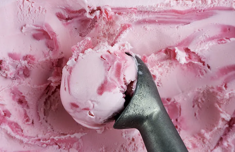 frozen yoghurt scoop