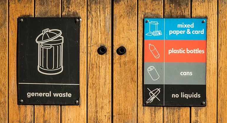 Don’t throw your compostable plastic in the trash bin!