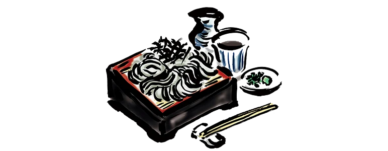 Illustration of sushi dish